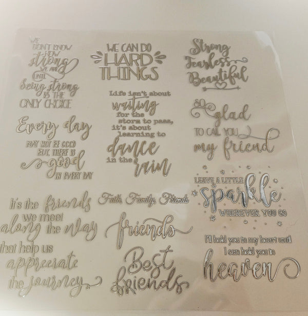 #14 Metallic UV DTF-Inspirational- available in Gold and Silver