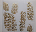 #133 tooled leather patches Metalliic 3 color options