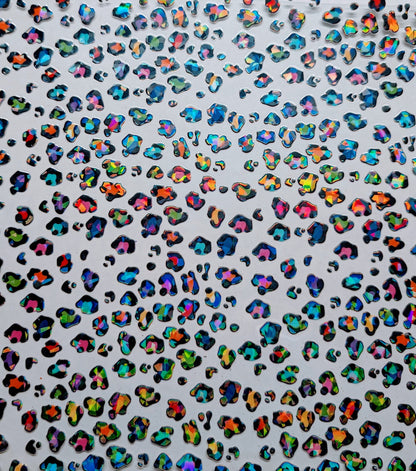 #78 Neon Leopard Spots Shattered effect