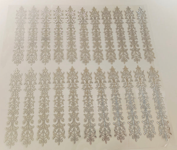 #1 Metallic UV DTF- Scrolls- available in Gold and Silver