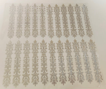 #1 Metallic UV DTF- Scrolls- available in Gold and Silver