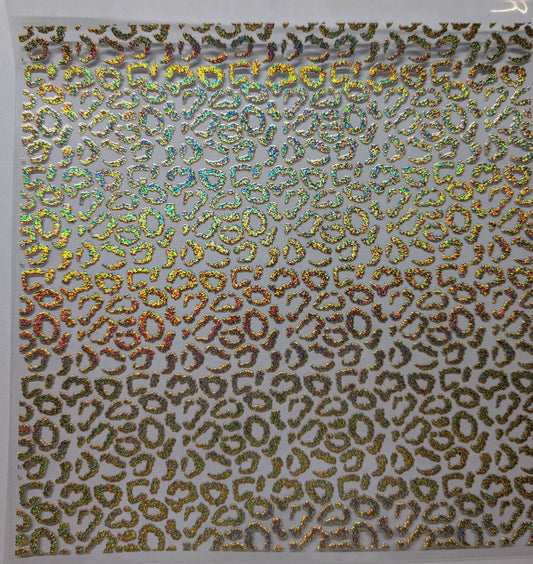 #109 Leopard Sand Holographic