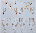 #124 Metallic and Holographic Celestial Garland  5 colors Options