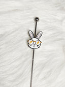 Bunny with glasses - Focal Bead