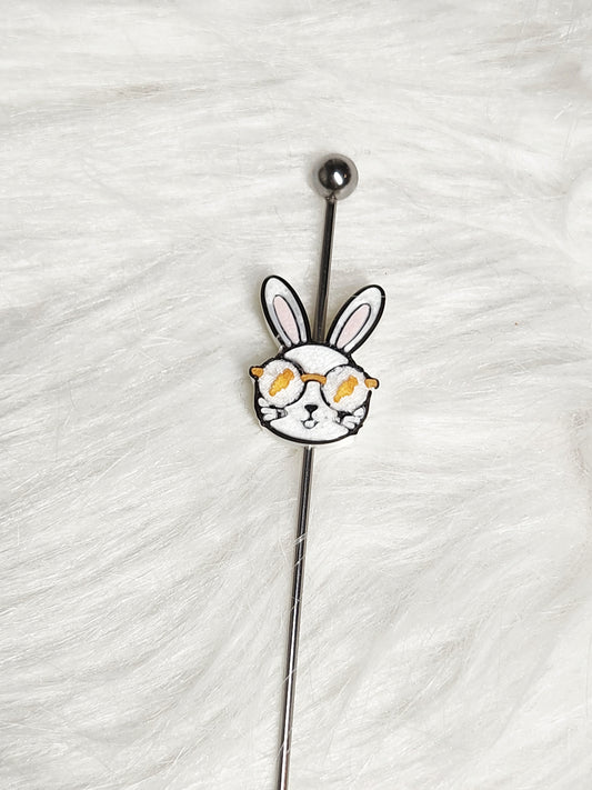 Bunny with glasses - Focal Bead