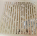#8 Metallic UV DTF- Distressed Stripes- available in Gold and Silver
