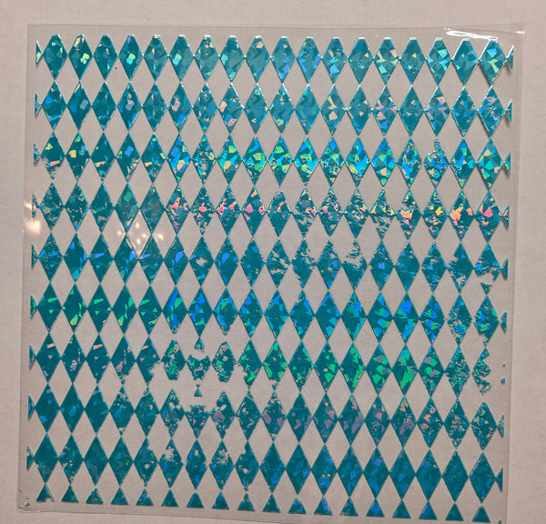 #62 Distressed Harlequin Shattered- available in Teal, Purple, Orange and Black