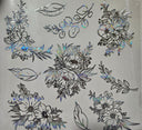 #149 Metallic Floral Outline