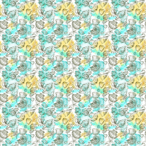 Sea Shells And Mollusk - Adhesive Vinyl Sheets