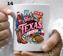 She's from Texas i can tell- UV DTF Decal (27 variants)