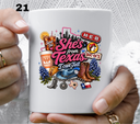She's from Texas i can tell- UV DTF Decal (27 variants)