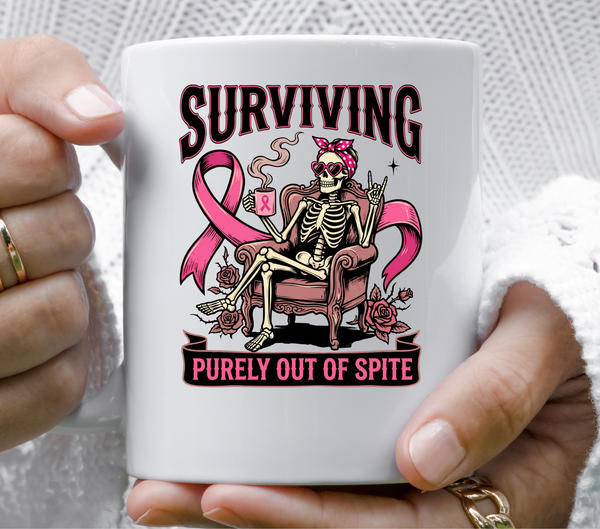 Surviving Purely Out of Spite- UV DTF Decal