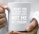 Somebody cares not me but somebody - UV DTF Decal