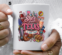 She's from Texas i can tell- UV DTF Decal (27 variants)