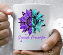 Suicide Awareness flower- UV DTF Decal
