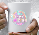 Neon spooky bitch season - UV DTF Decal
