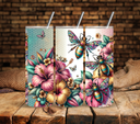 Hibiscus Bees - Adhesive Vinyl Wrap