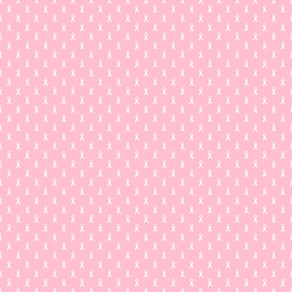 White on Pink Awareness Ribbons - Adhesive Vinyl Sheets