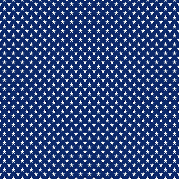 White Stars on Blue - Adhesive Vinyl Sheets