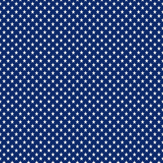 White Stars on Blue - Adhesive Vinyl Sheets