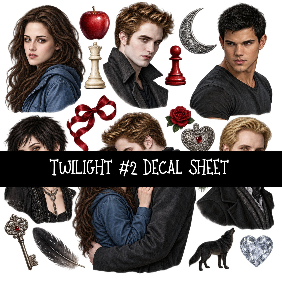 Twilight UV DTF Decal sheets 6 Designs available