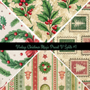 Vintage Christmas Magic precut VSplits -12x12 vinyl sheet (2 Variants)