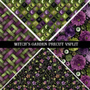 Witch's Garden precut Vsplits 12x12 vinyl sheet