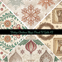 Vintage Christmas Magic precut VSplits -12x12 vinyl sheet (2 Variants)