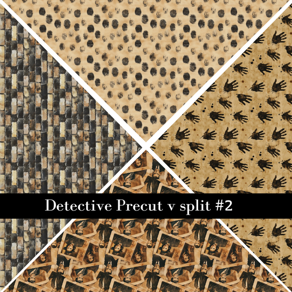Detective precut VSplits -12x12 vinyl sheet (2 Variants)