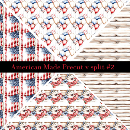 American Made precut VSplits -12x12 vinyl sheet (2 Variants)