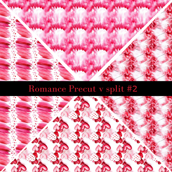 Romance precut VSplits -12x12 vinyl sheet (4 Variants)