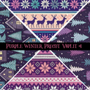 Purple Winter precut VSplits -12x12 vinyl sheet (2 Variants)