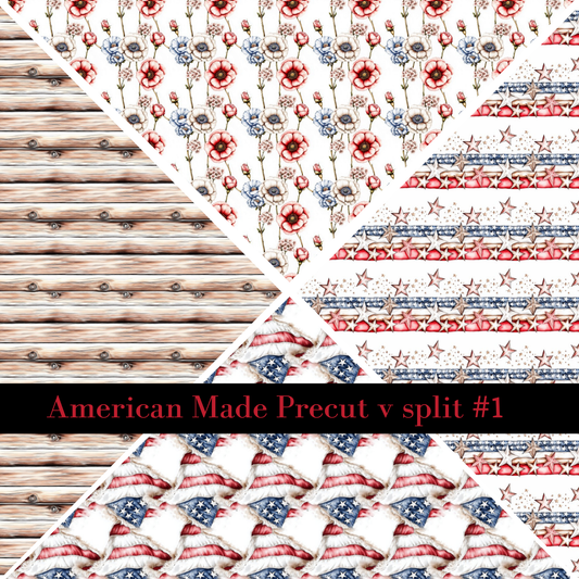 American Made precut VSplits -12x12 vinyl sheet (2 Variants)