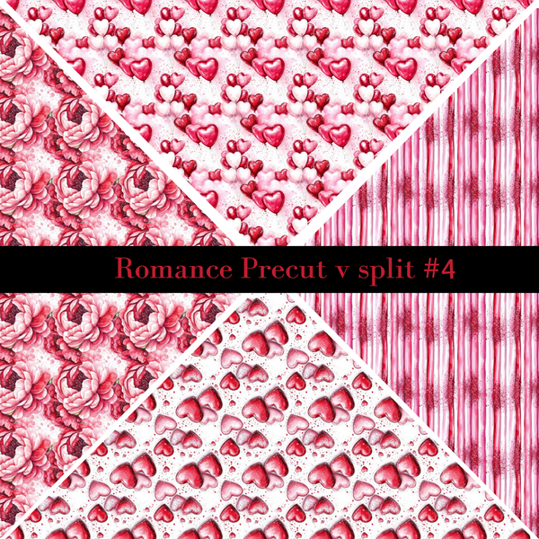Romance precut VSplits -12x12 vinyl sheet (4 Variants)