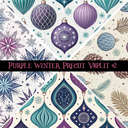 Purple Winter precut VSplits -12x12 vinyl sheet (2 Variants)