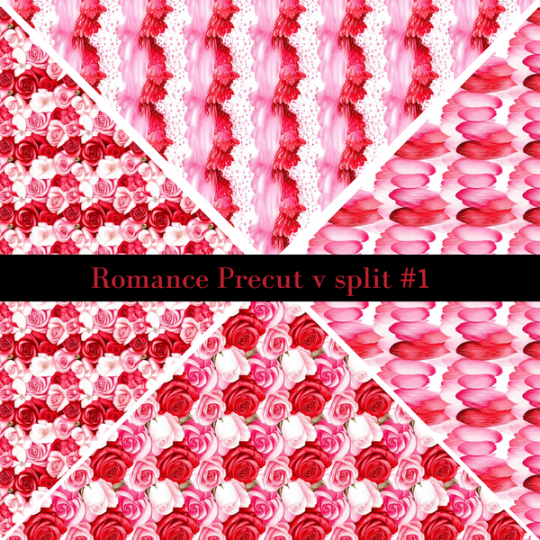 Romance precut VSplits -12x12 vinyl sheet (4 Variants)