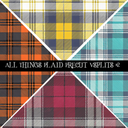 All things Plaid precut VSplits -12x12 viny (3 Variants)