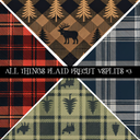All things Plaid precut VSplits -12x12 viny (3 Variants)