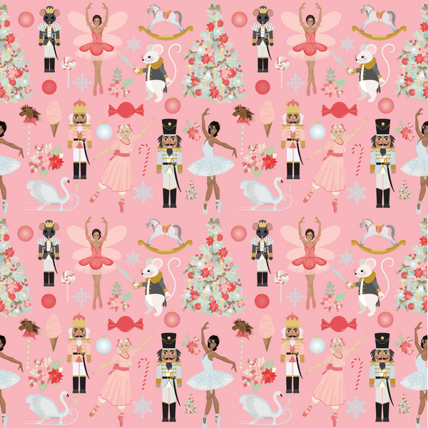 Pink Nutcracker - Adhesive Vinyl 12x12 Sheets