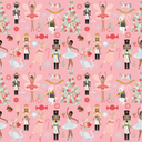 Pink Nutcracker - Adhesive Vinyl 12x12 Sheets