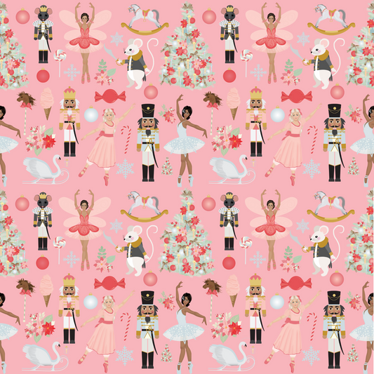 Pink Nutcracker - Adhesive Vinyl 12x12 Sheets