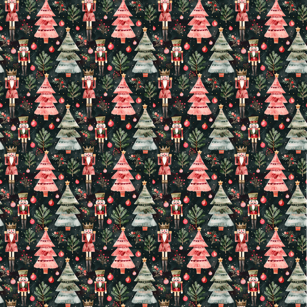 Nutcrackers and trees - Adhesive Vinyl 12x12 Sheets