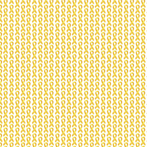 Yellow Awareness Ribbons - Adhesive Vinyl Sheets